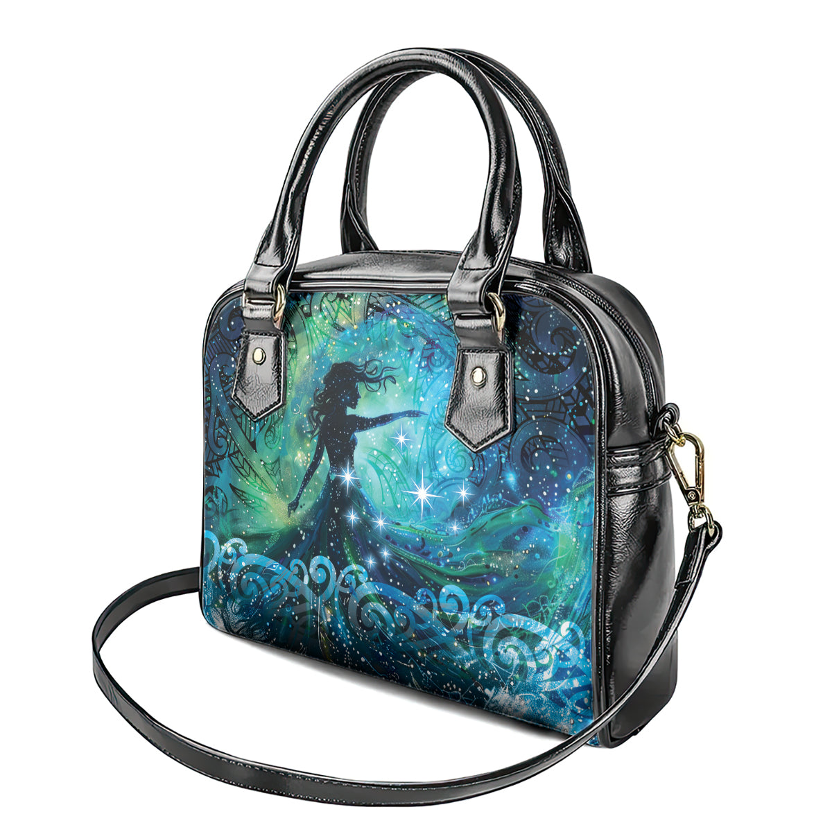 New Zealand Matariki Hiwa-i-te-rangi Shoulder Handbag Titiro ki nga Whetu Wishing Star