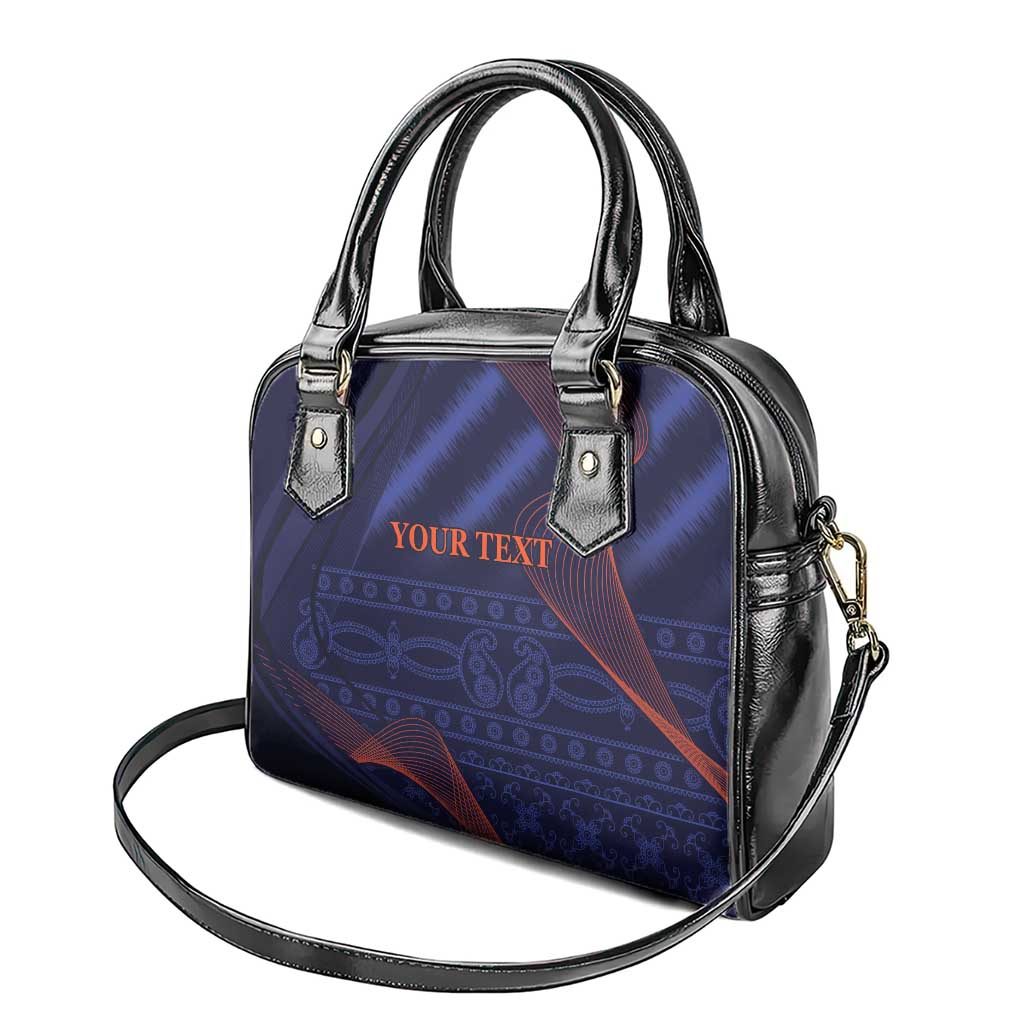 Custom India Cricket Shoulder Handbag Go Men In Blue Sporty Version