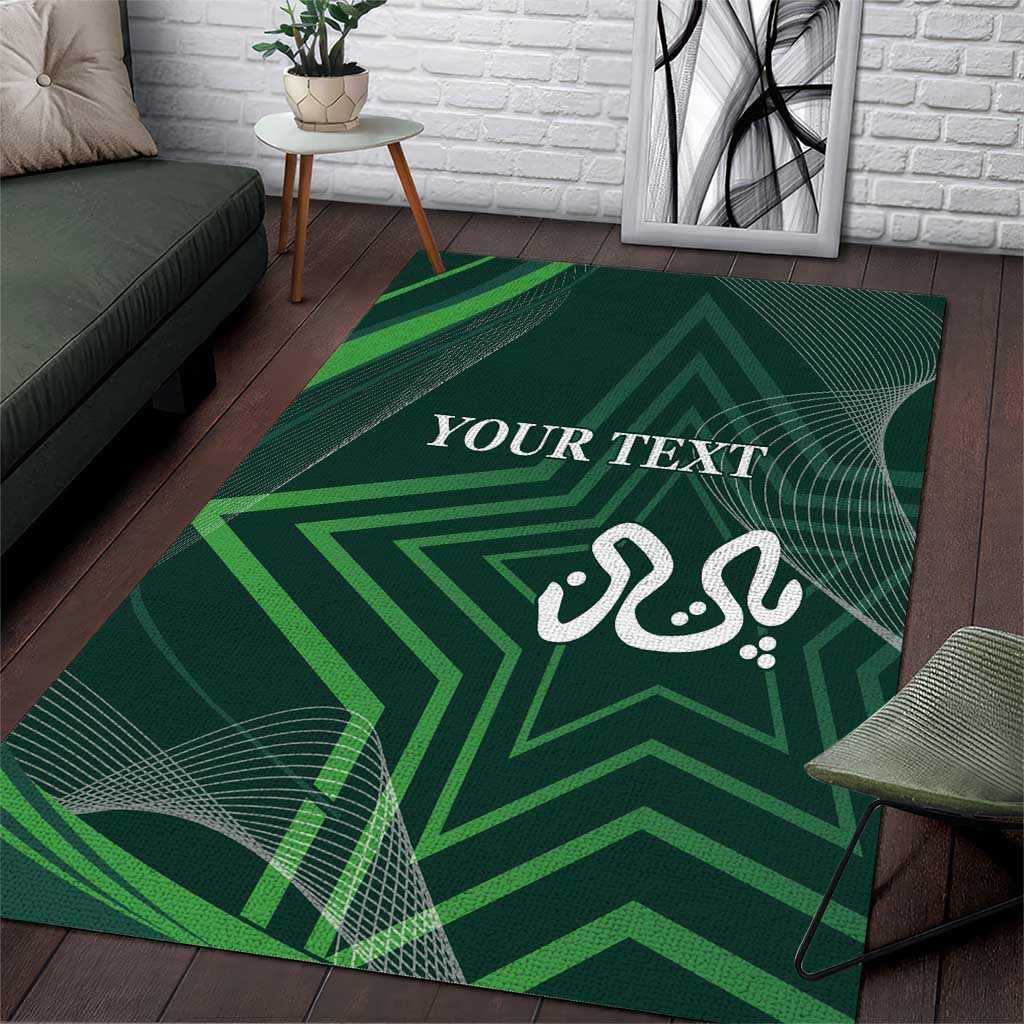 Custom Pakistan Cricket Area Rug Go Shaheens Sporty Version