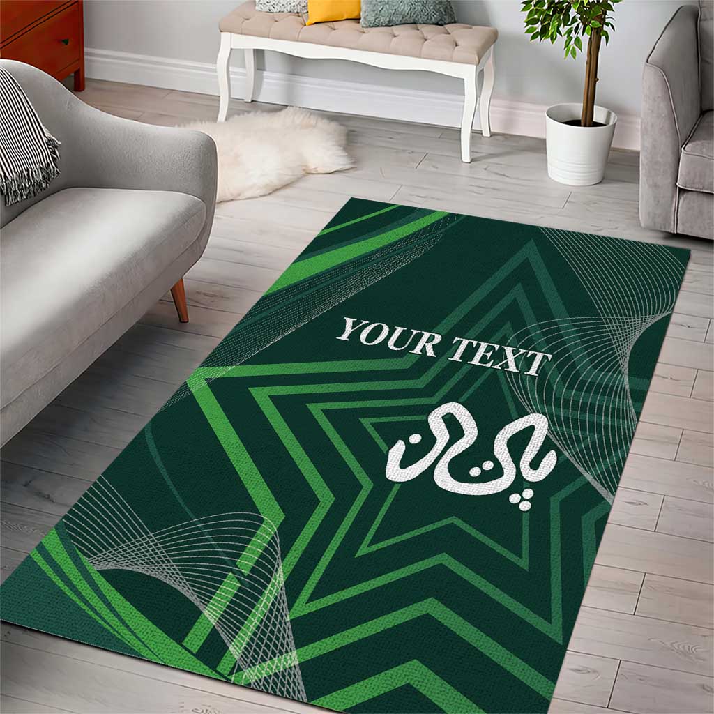 Custom Pakistan Cricket Area Rug Go Shaheens Sporty Version