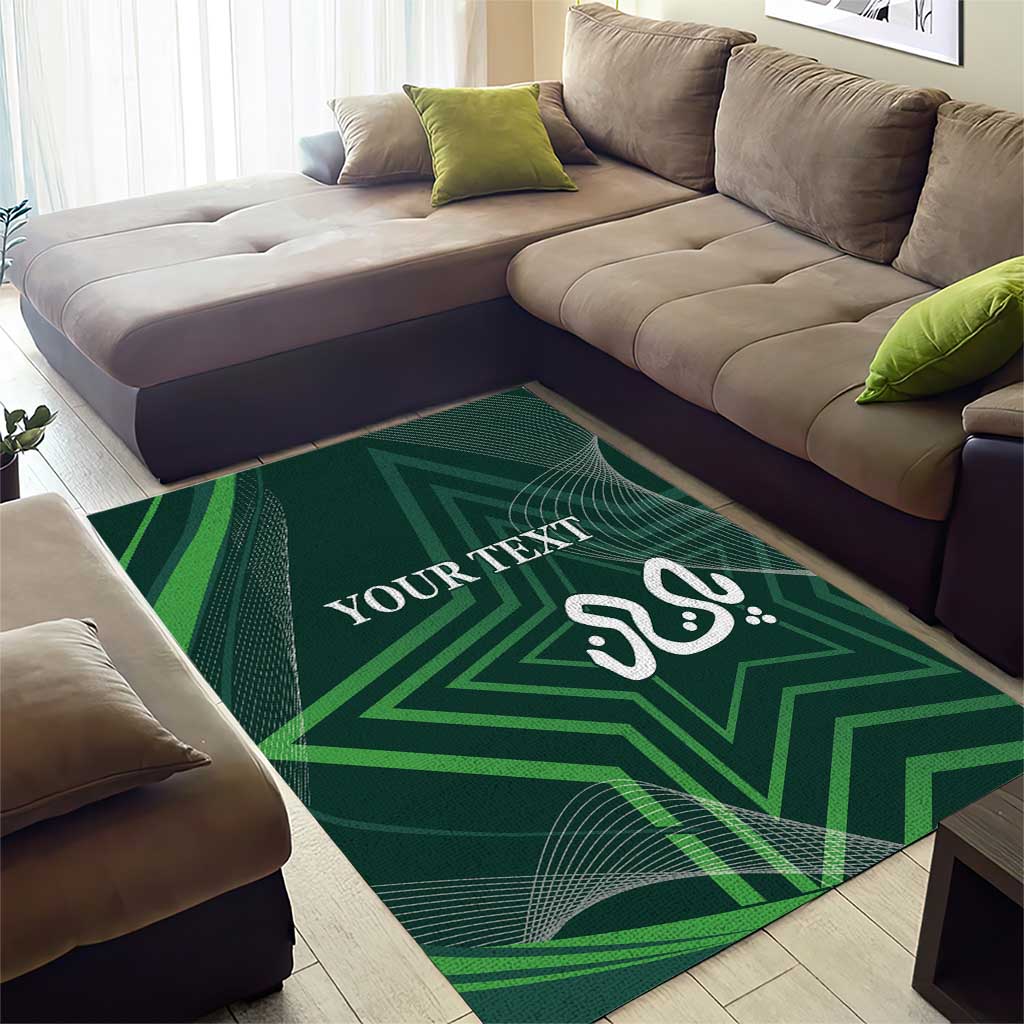 Custom Pakistan Cricket Area Rug Go Shaheens Sporty Version