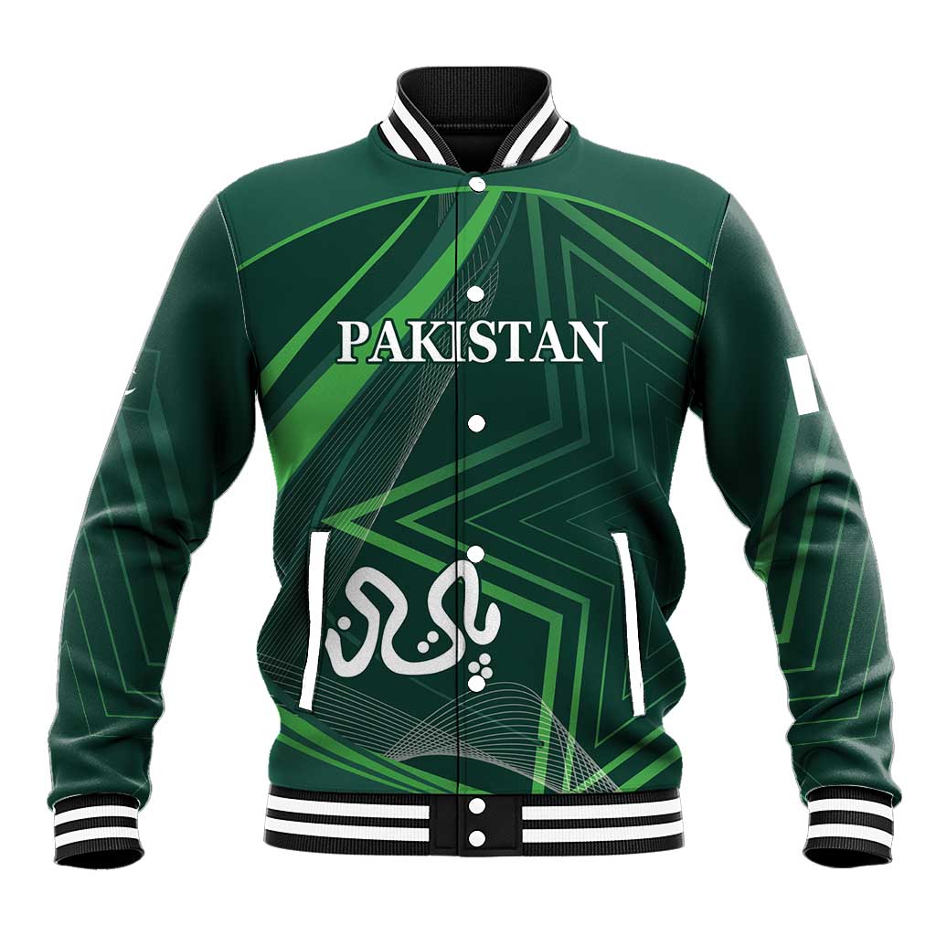 Custom Pakistan Cricket Baseball Jacket Go Shaheens Sporty Version