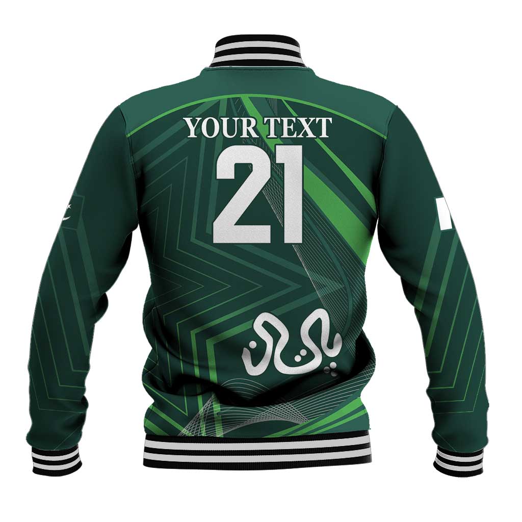 Custom Pakistan Cricket Baseball Jacket Go Shaheens Sporty Version