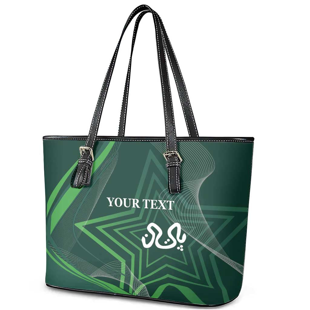 Custom Pakistan Cricket Leather Tote Bag Go Shaheens Sporty Version