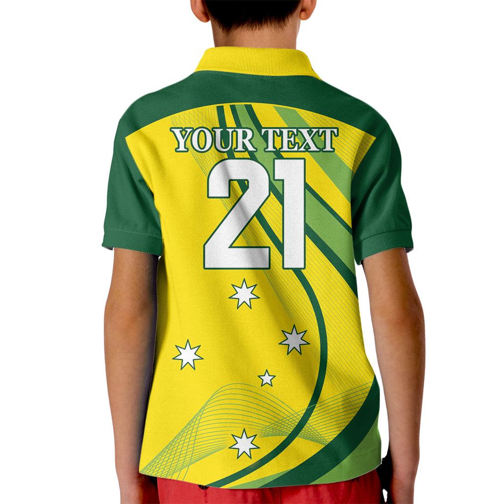 Australia Cricket World Cup 2024 Kid Polo Shirt Aussie Make Champions