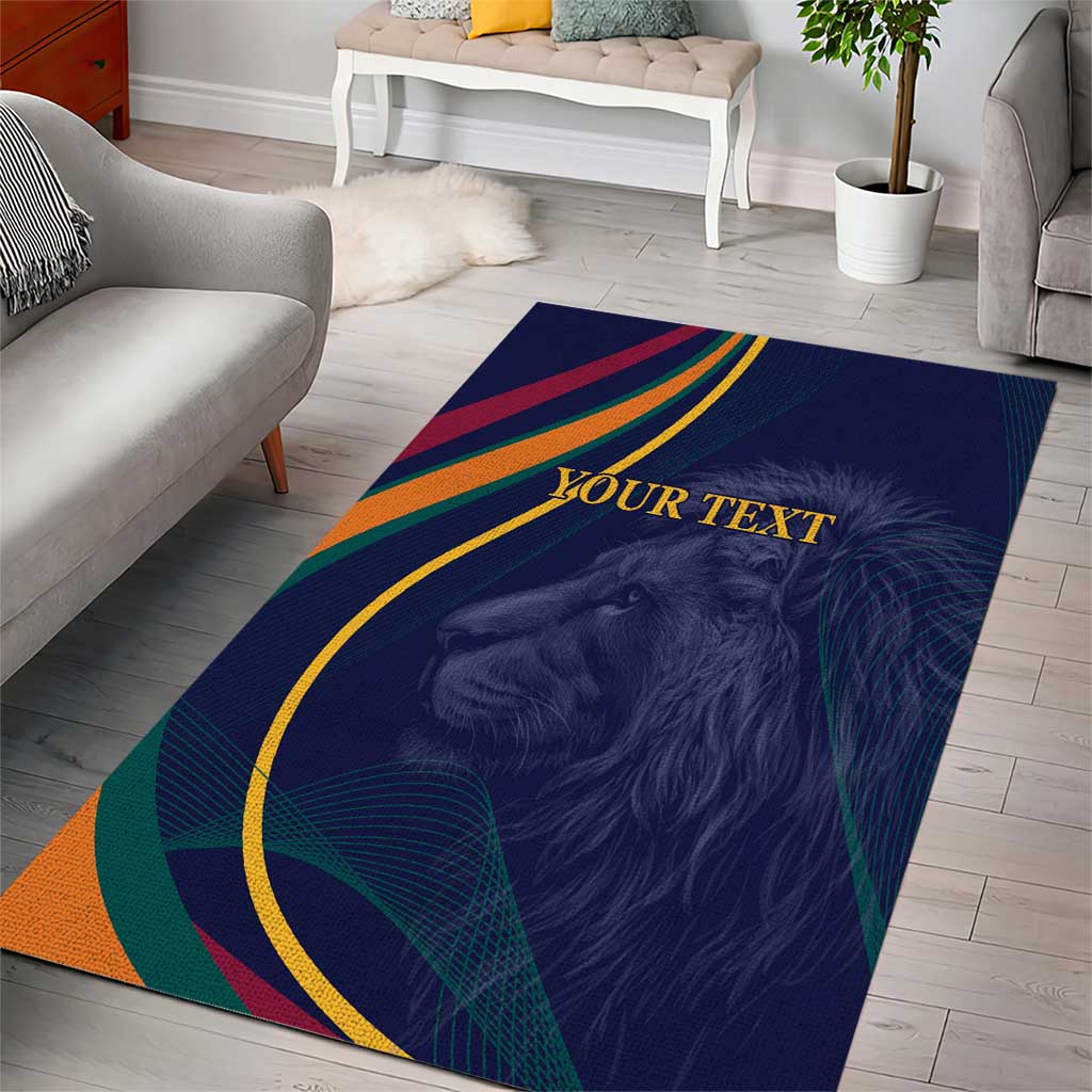 Custom Sri Lanka Cricket Area Rug Shri Lanka Jathika Crikat Kandayama