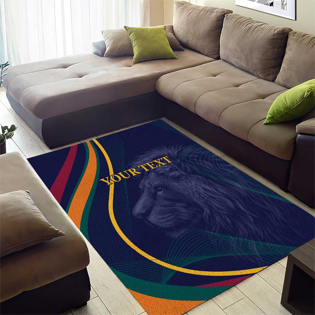 Custom Sri Lanka Cricket Area Rug Shri Lanka Jathika Crikat Kandayama