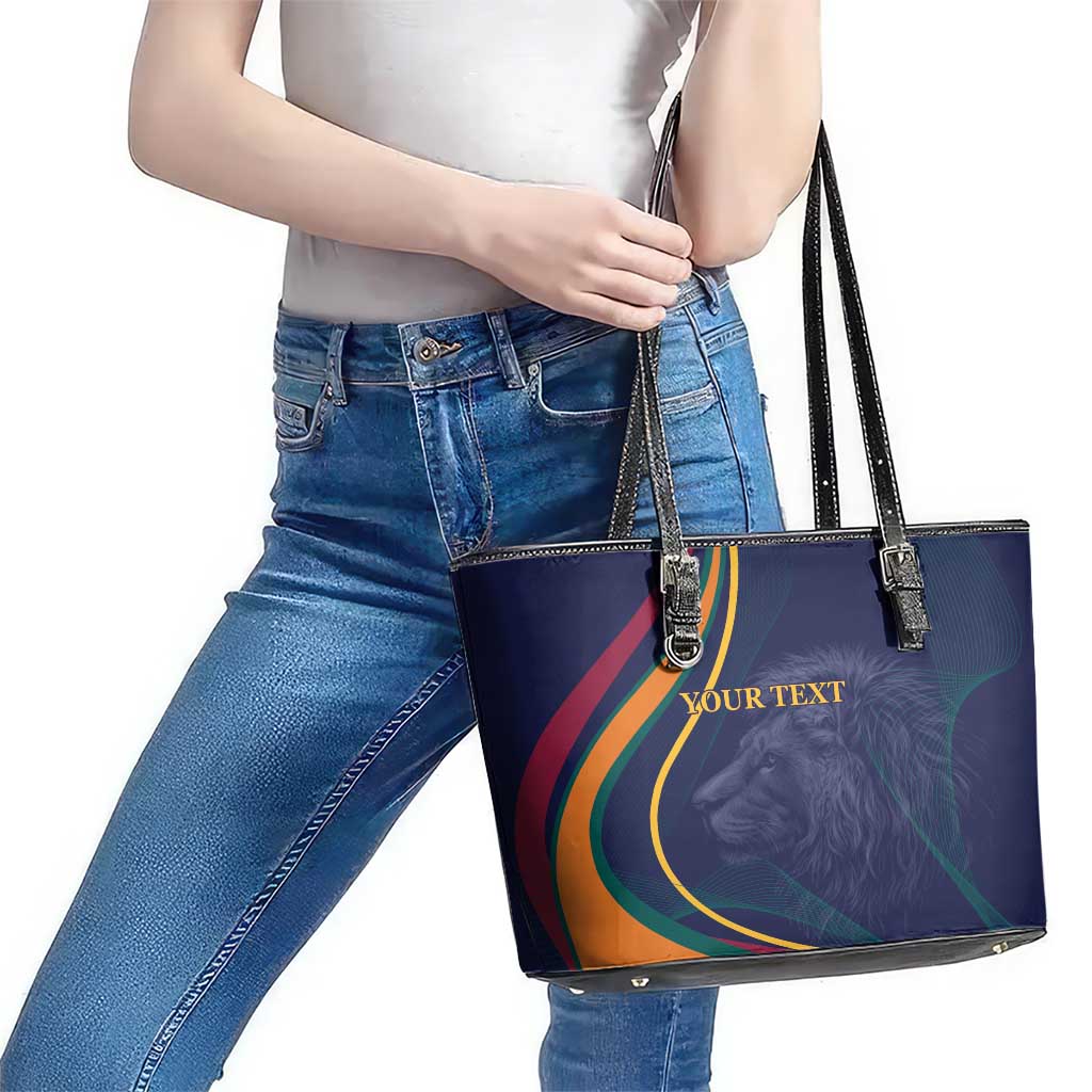 Custom Sri Lanka Cricket Leather Tote Bag Shri Lanka Jathika Crikat Kandayama