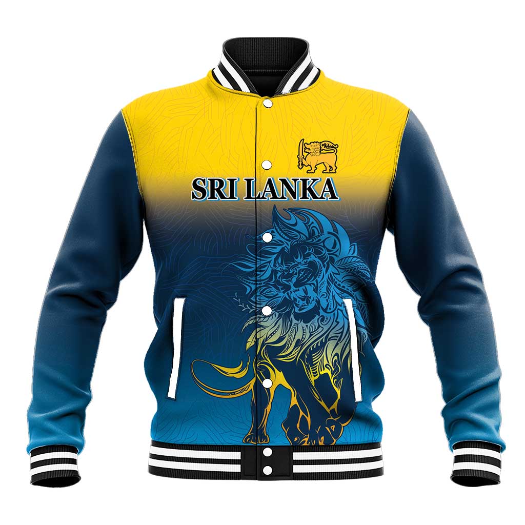 Custom Sri Lanka Cricket Baseball Jacket With Simple Lions Version