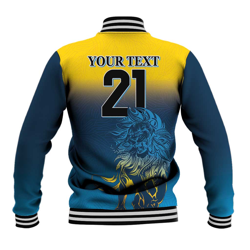 Custom Sri Lanka Cricket Baseball Jacket With Simple Lions Version