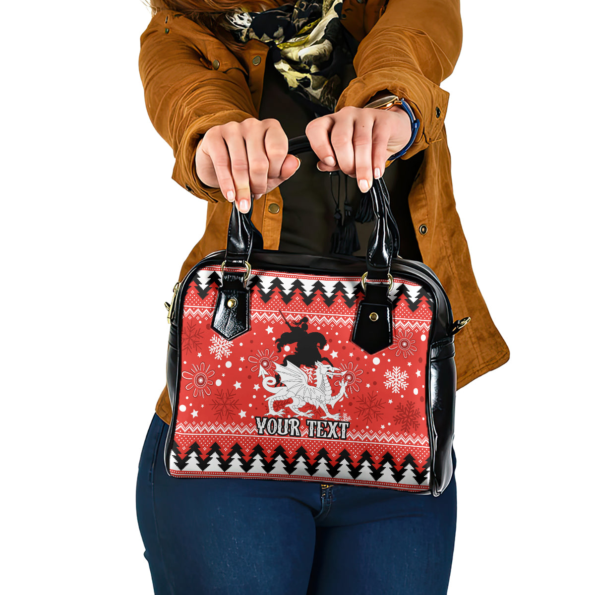 custom-dragons-rugby-shoulder-handbag-chirstmas-vibe-2023