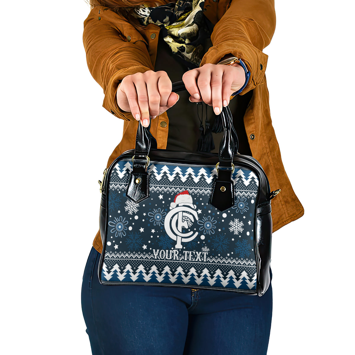 custom-carlton-blues-football-shoulder-handbag-christmas-vibe-2023