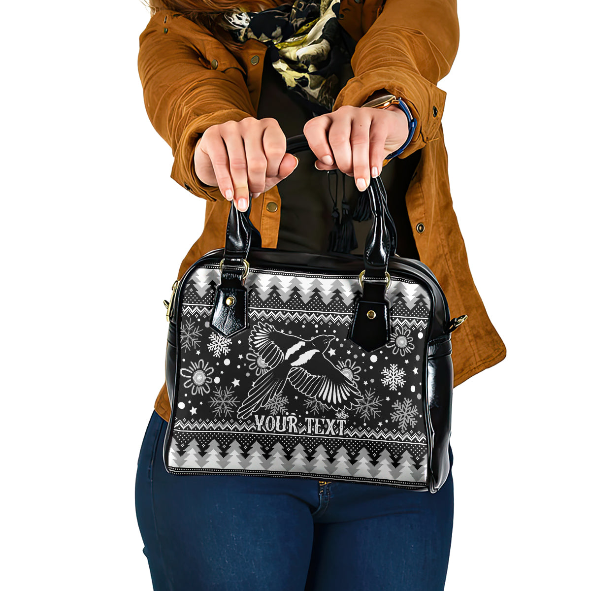 custom-magpies-football-shoulder-handbag-christmas-vibe-2023