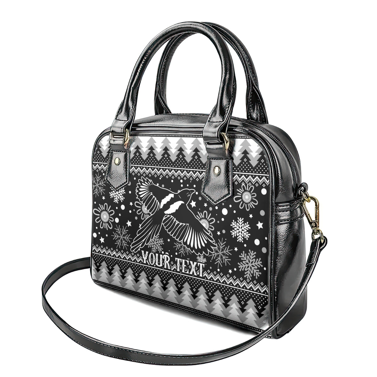 custom-magpies-football-shoulder-handbag-christmas-vibe-2023