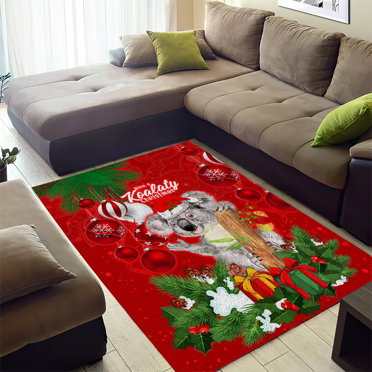 koala-lover-area-rug-australia-merry-christmas-aboriginal