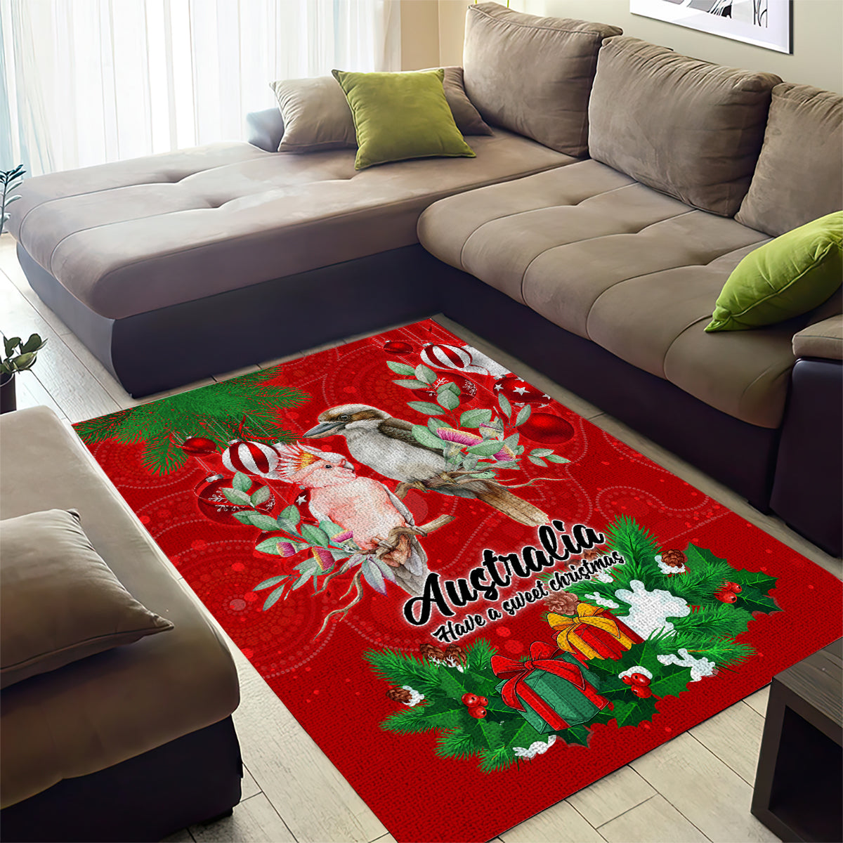 kookaburra-lover-area-rug-australia-koalaty-merry-christmas-aboriginal