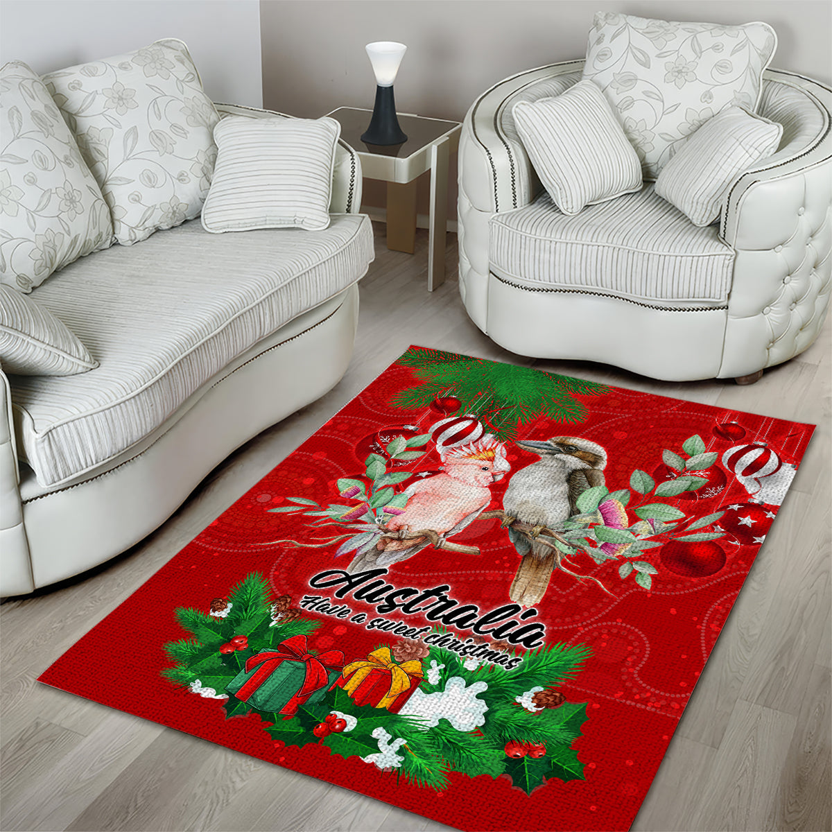 kookaburra-lover-area-rug-australia-koalaty-merry-christmas-aboriginal