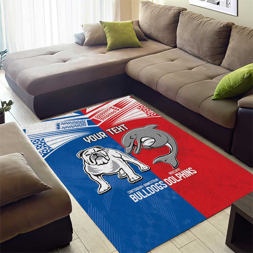 NRL Bulldogs and Dolphins Area Rug Sporty Style