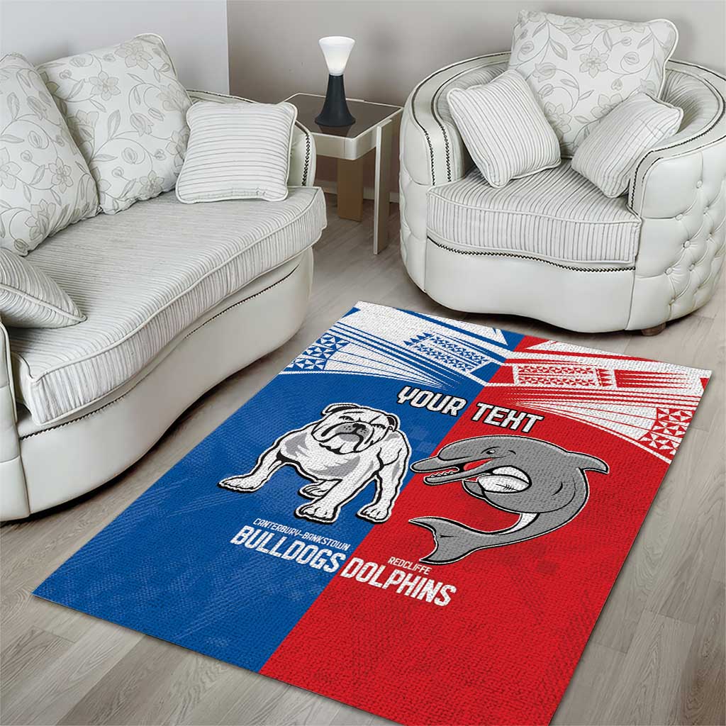 NRL Bulldogs and Dolphins Area Rug Sporty Style