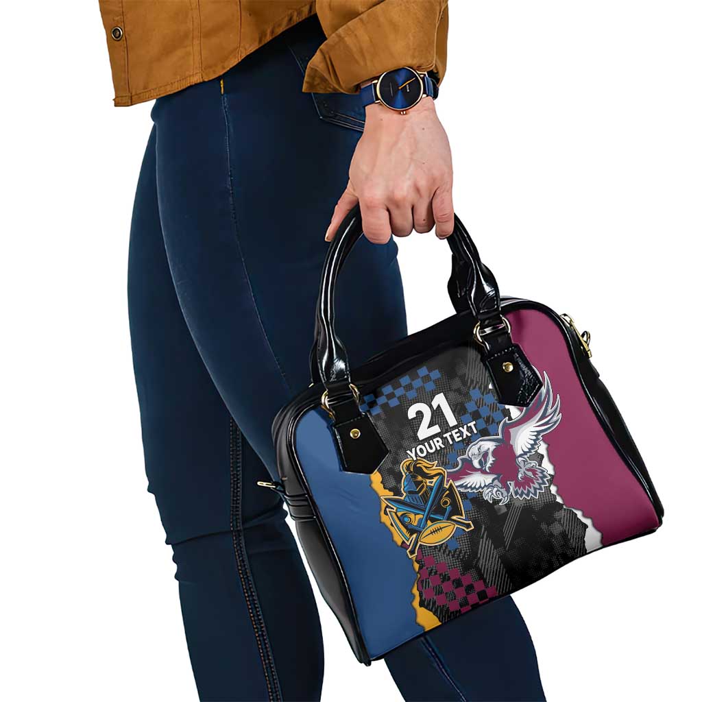 Titans and Manly Eagle Shoulder Handbag Rugby Together Sporty Style