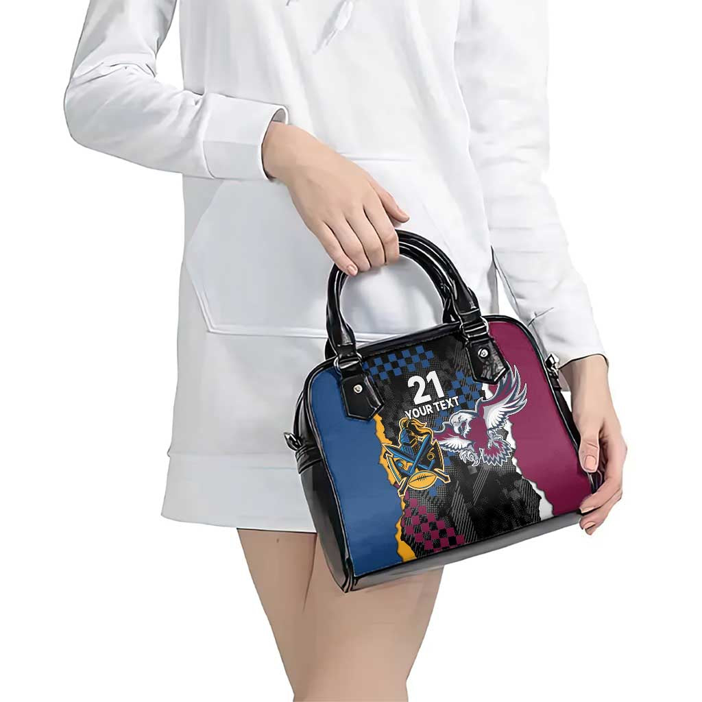 Titans and Manly Eagle Shoulder Handbag Rugby Together Sporty Style