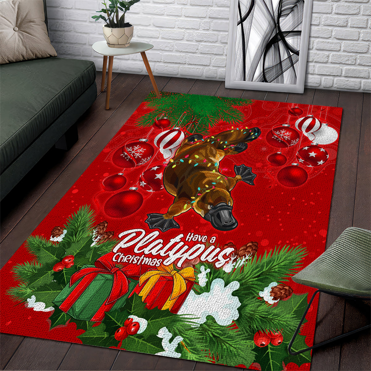 platypus-lover-area-rug-australia-merry-christmas-aboriginal