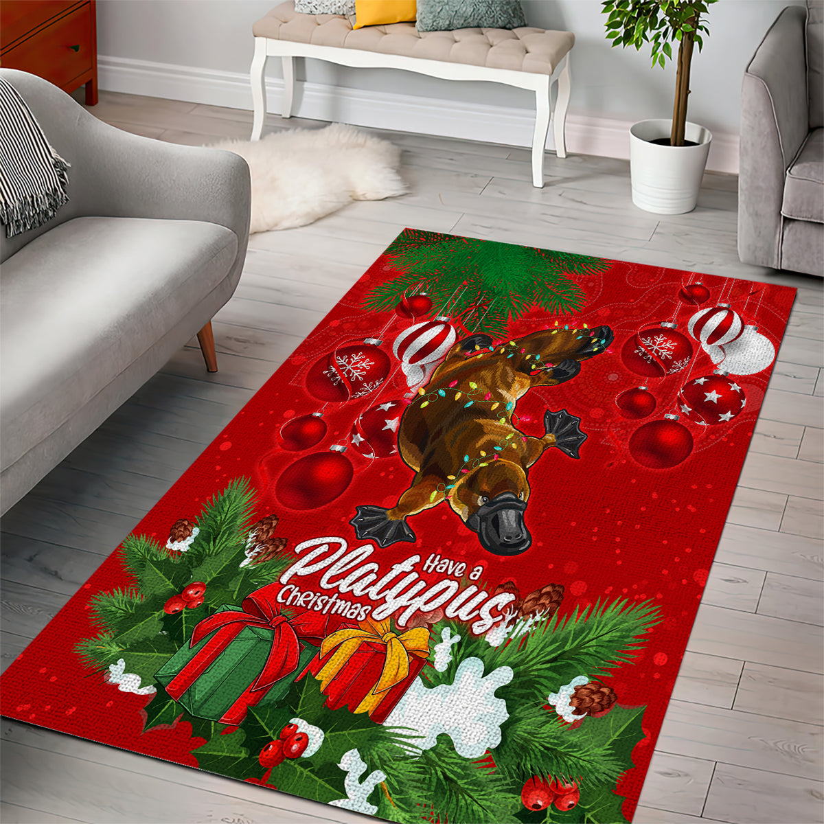 platypus-lover-area-rug-australia-merry-christmas-aboriginal