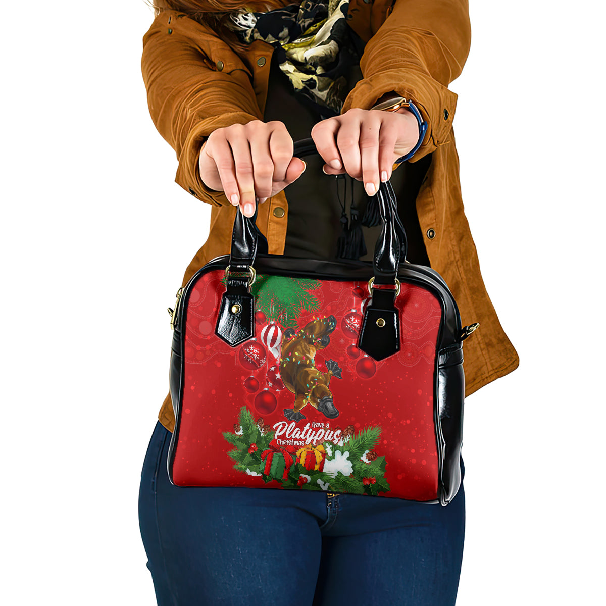 platypus-lover-shoulder-handbag-australia-merry-christmas-aboriginal