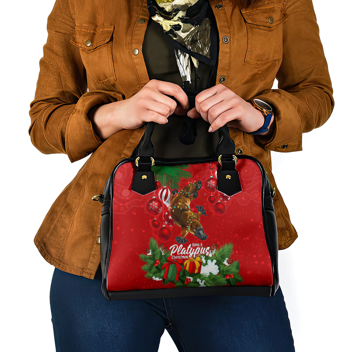 platypus-lover-shoulder-handbag-australia-merry-christmas-aboriginal