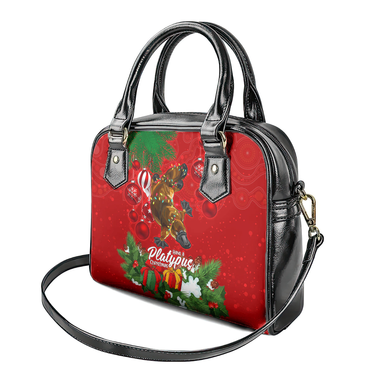 platypus-lover-shoulder-handbag-australia-merry-christmas-aboriginal