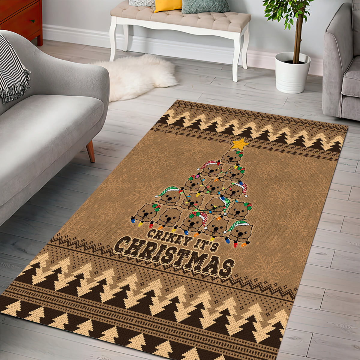 wombat-christmas-tree-area-rug-australia-merry-xmas-simple-style