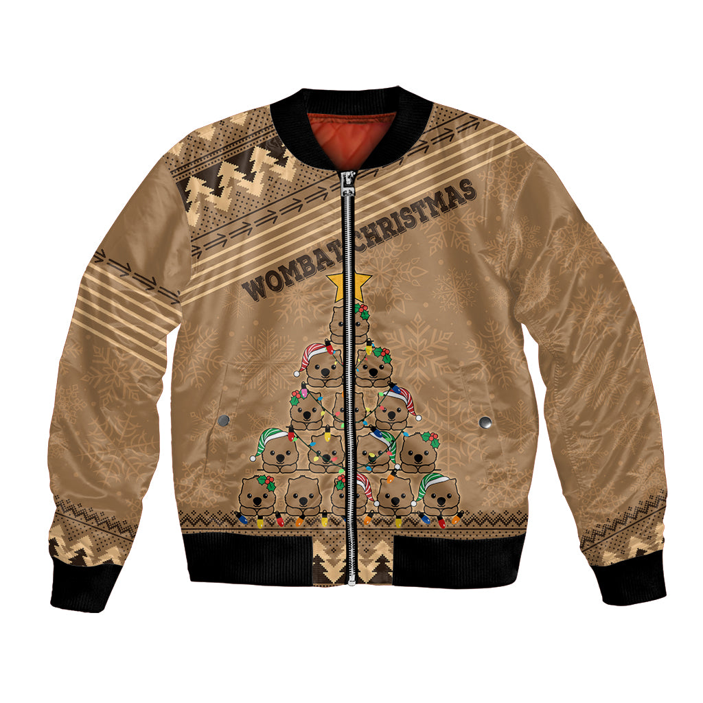 wombat-christmas-tree-bomber-jacket-australia-merry-xmas-simple-style