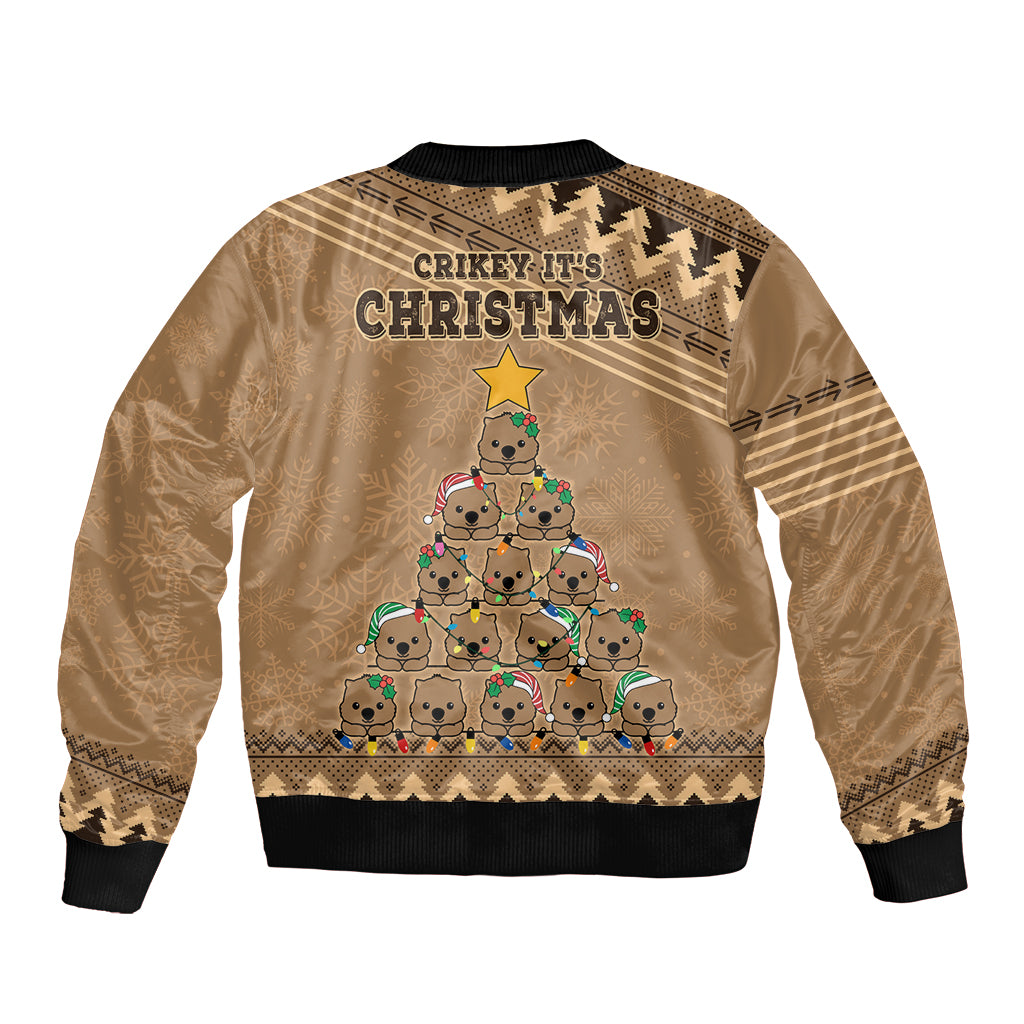 wombat-christmas-tree-bomber-jacket-australia-merry-xmas-simple-style