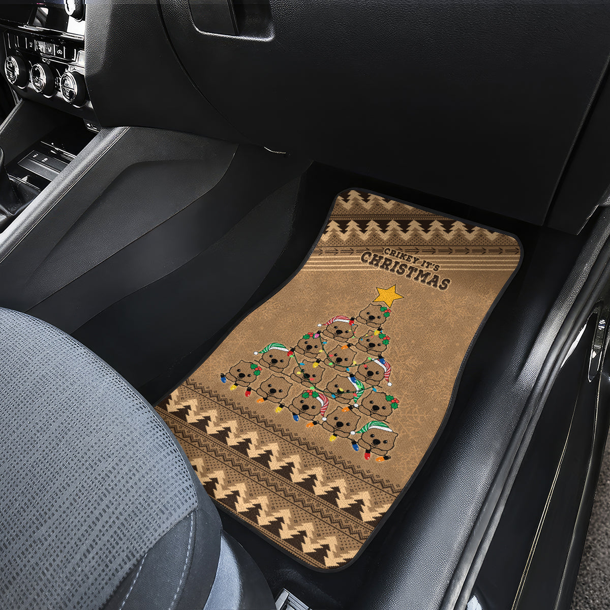 wombat-christmas-tree-car-mats-australia-merry-xmas-simple-style