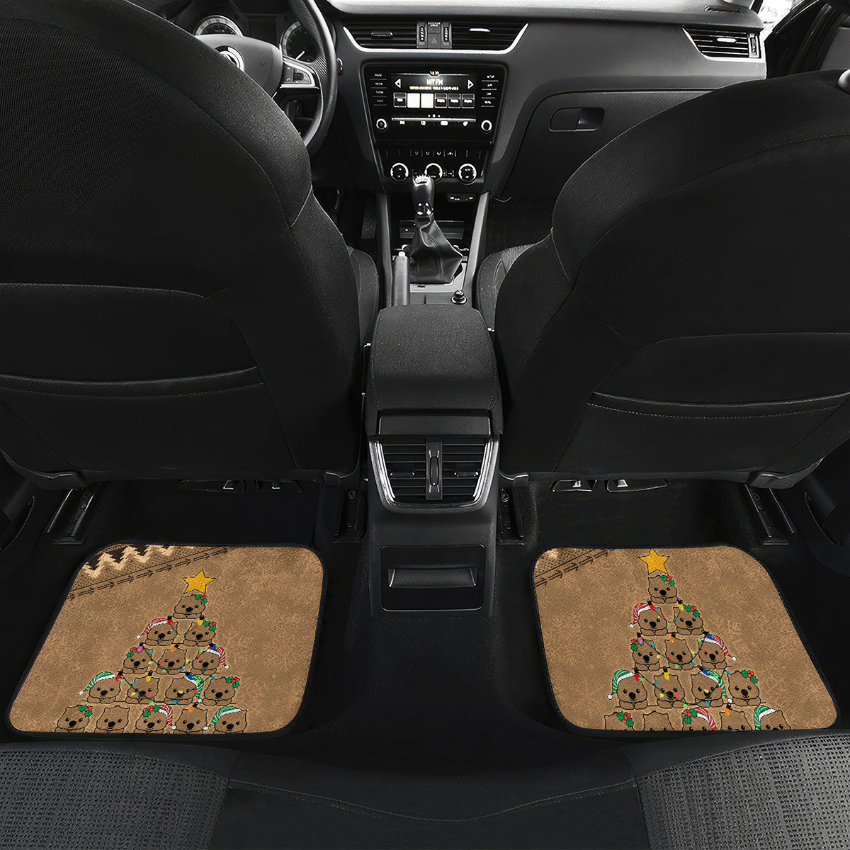 wombat-christmas-tree-car-mats-australia-merry-xmas-simple-style