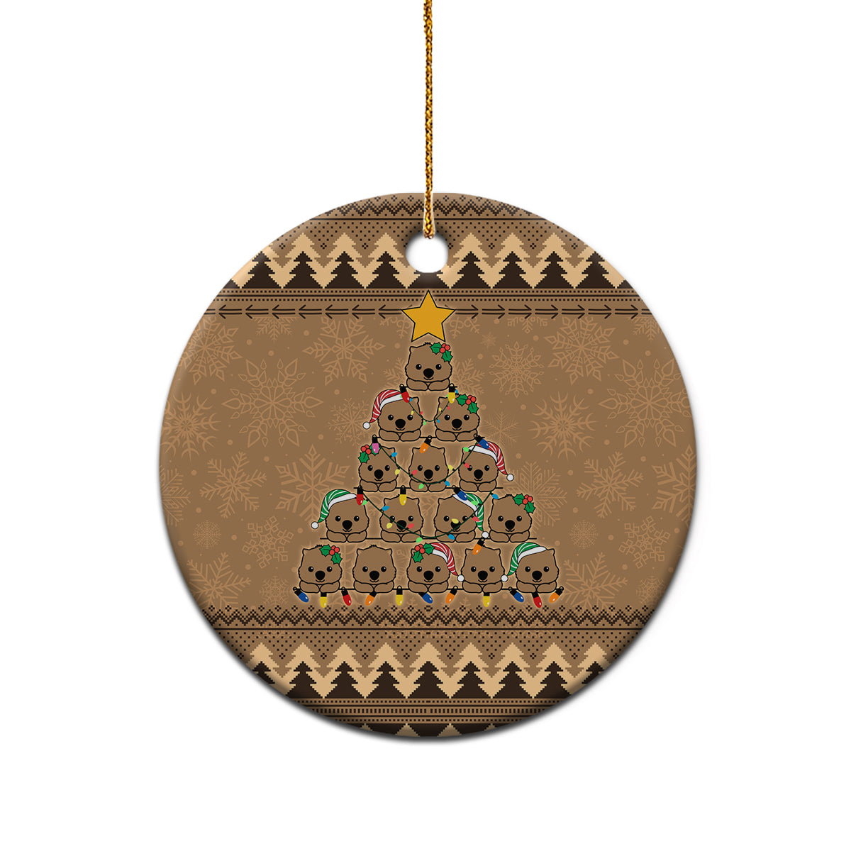 wombat-christmas-tree-ceramic-ornament-australia-merry-xmas-simple-style