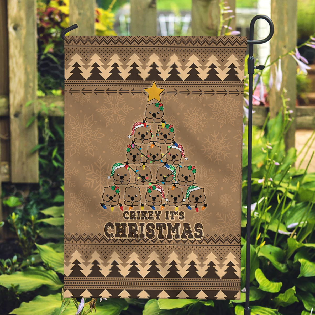 wombat-christmas-tree-garden-flag-australia-merry-xmas-simple-style