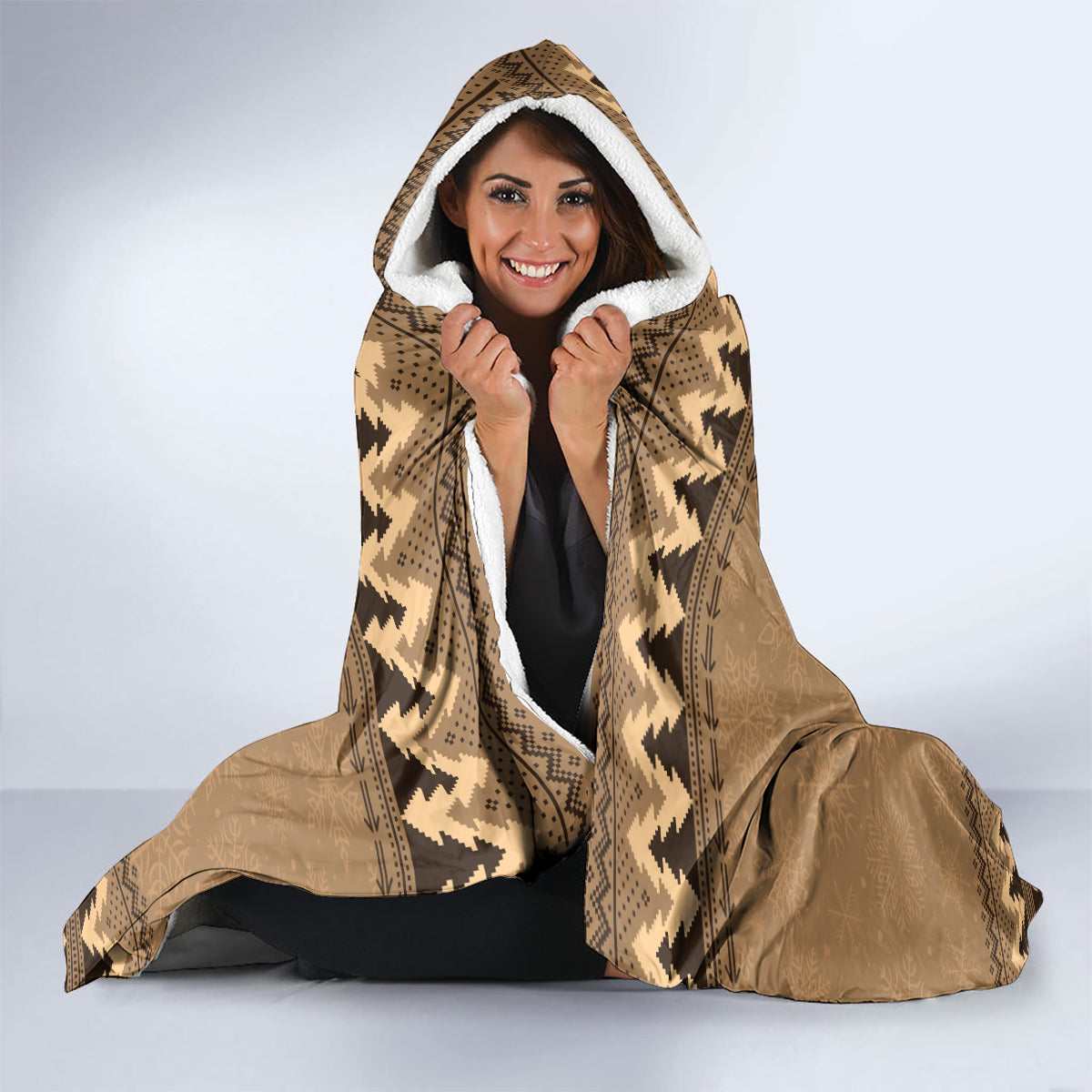 wombat-christmas-tree-hooded-blanket-australia-merry-xmas-simple-style