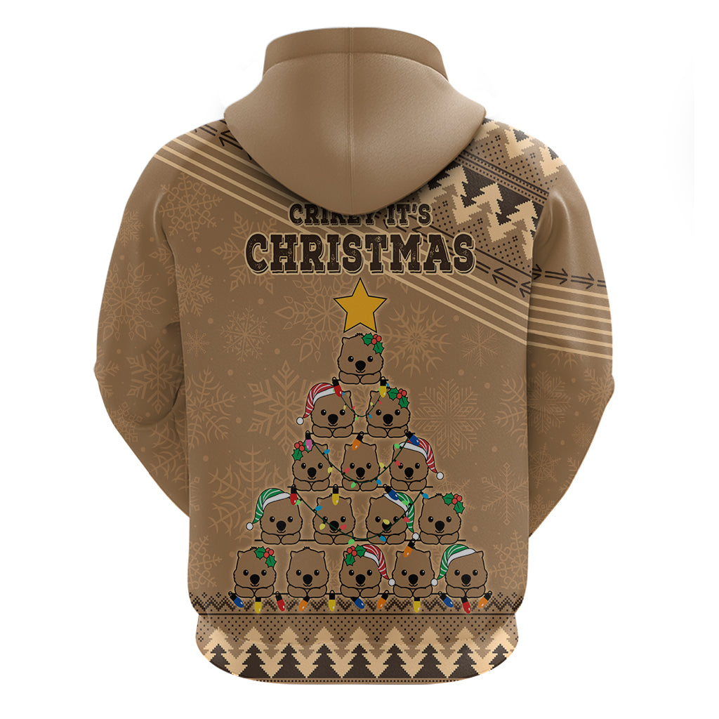 wombat-christmas-tree-hoodie-australia-merry-xmas-simple-style