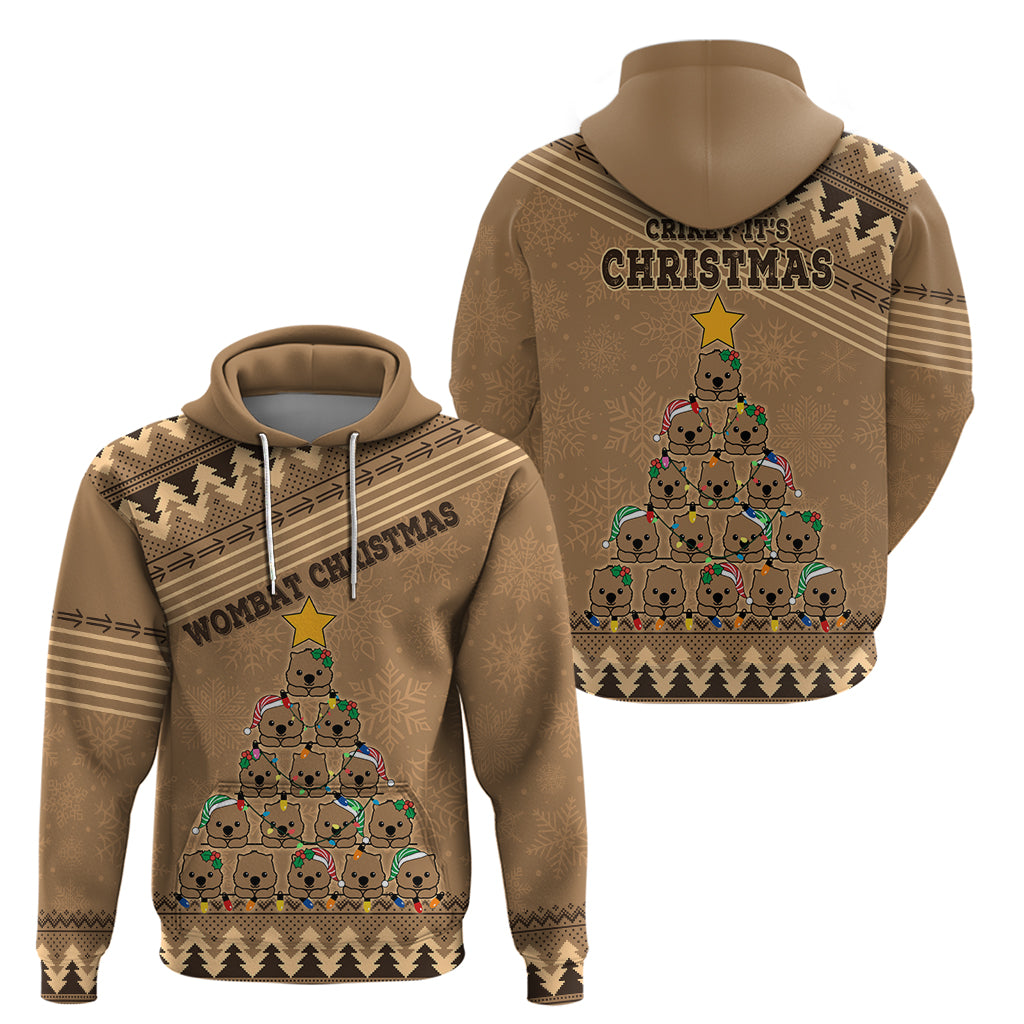 wombat-christmas-tree-hoodie-australia-merry-xmas-simple-style