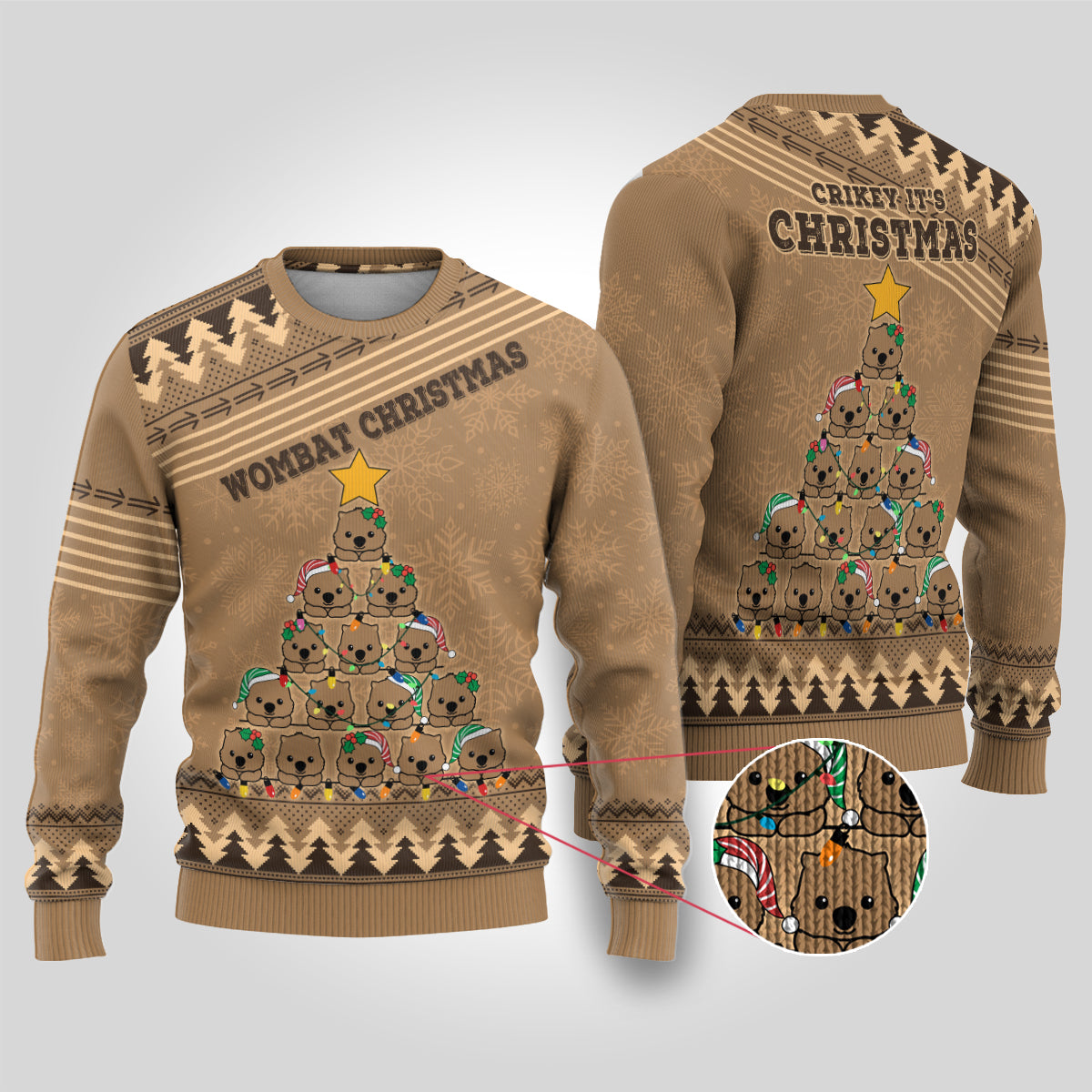 wombat-christmas-tree-ugly-christmas-sweater-australia-merry-xmas-simple-style