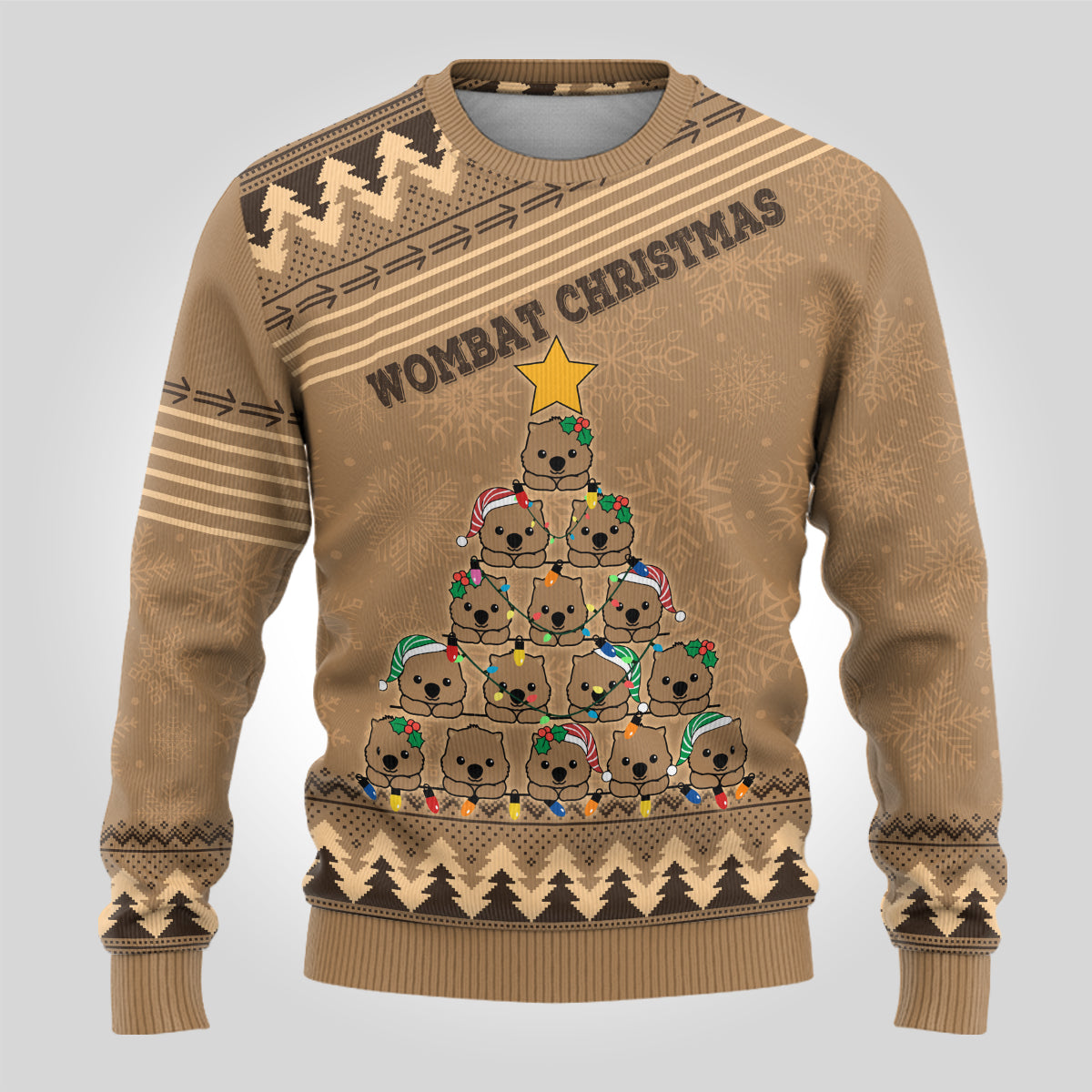 wombat-christmas-tree-ugly-christmas-sweater-australia-merry-xmas-simple-style