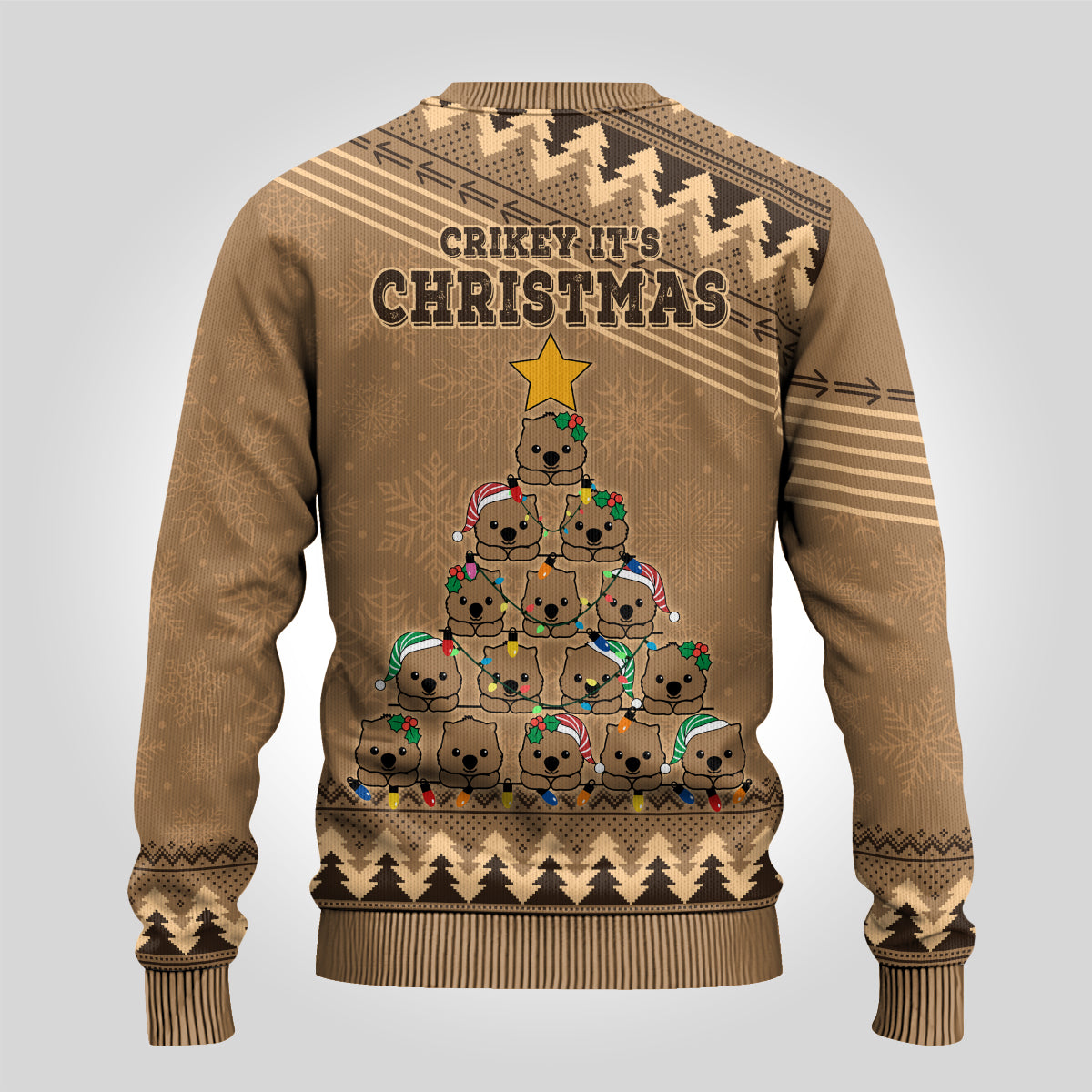 wombat-christmas-tree-ugly-christmas-sweater-australia-merry-xmas-simple-style