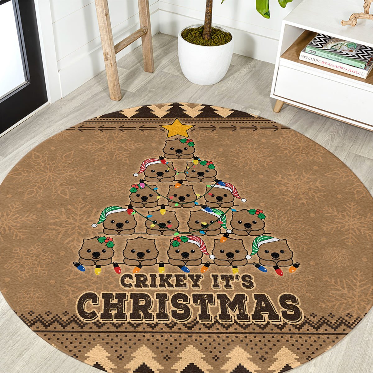 wombat-christmas-tree-round-carpet-australia-merry-xmas-simple-style