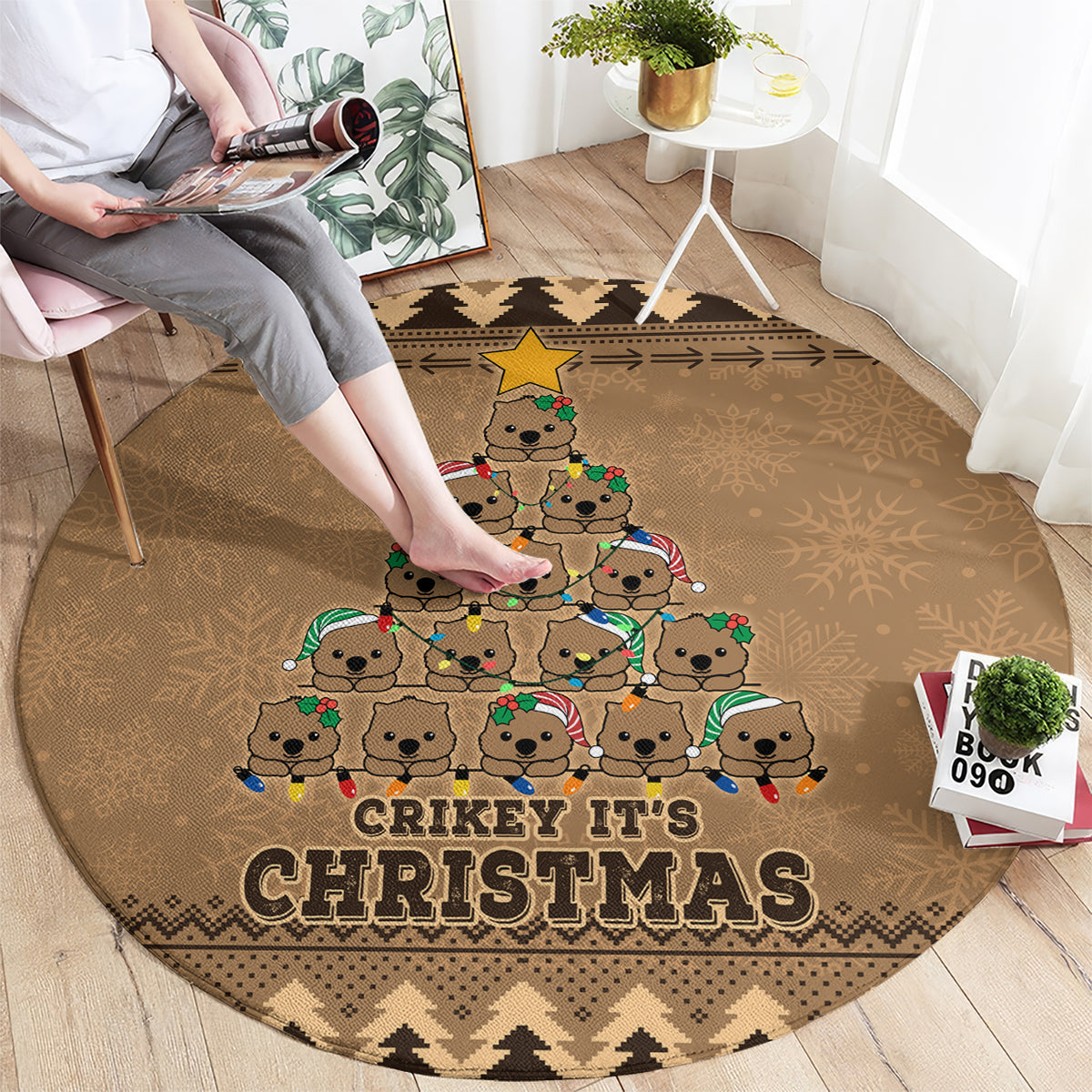 wombat-christmas-tree-round-carpet-australia-merry-xmas-simple-style