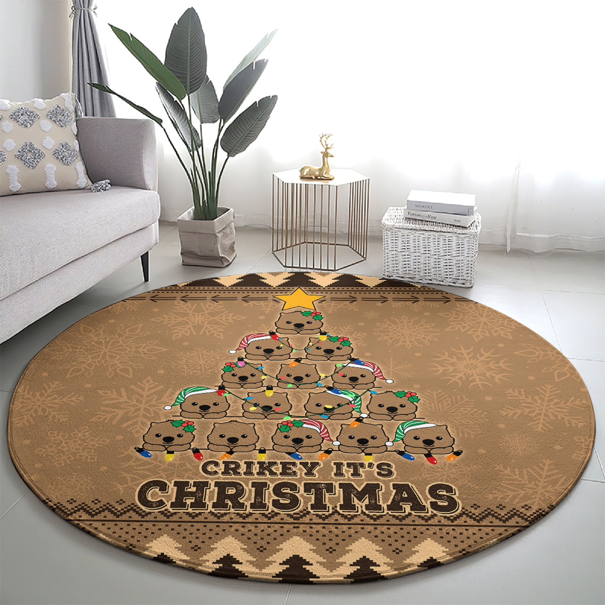 wombat-christmas-tree-round-carpet-australia-merry-xmas-simple-style