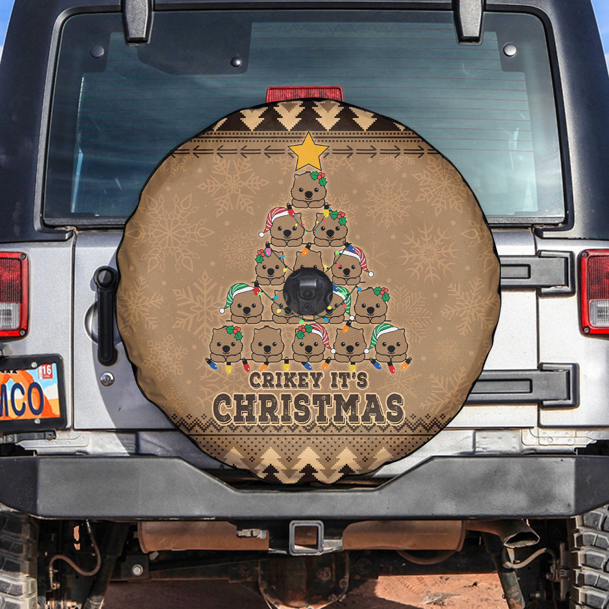 wombat-christmas-tree-spare-tire-cover-australia-merry-xmas-simple-style