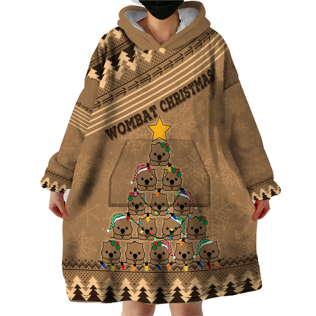 wombat-christmas-tree-wearable-blanket-hoodie-australia-merry-xmas-simple-style