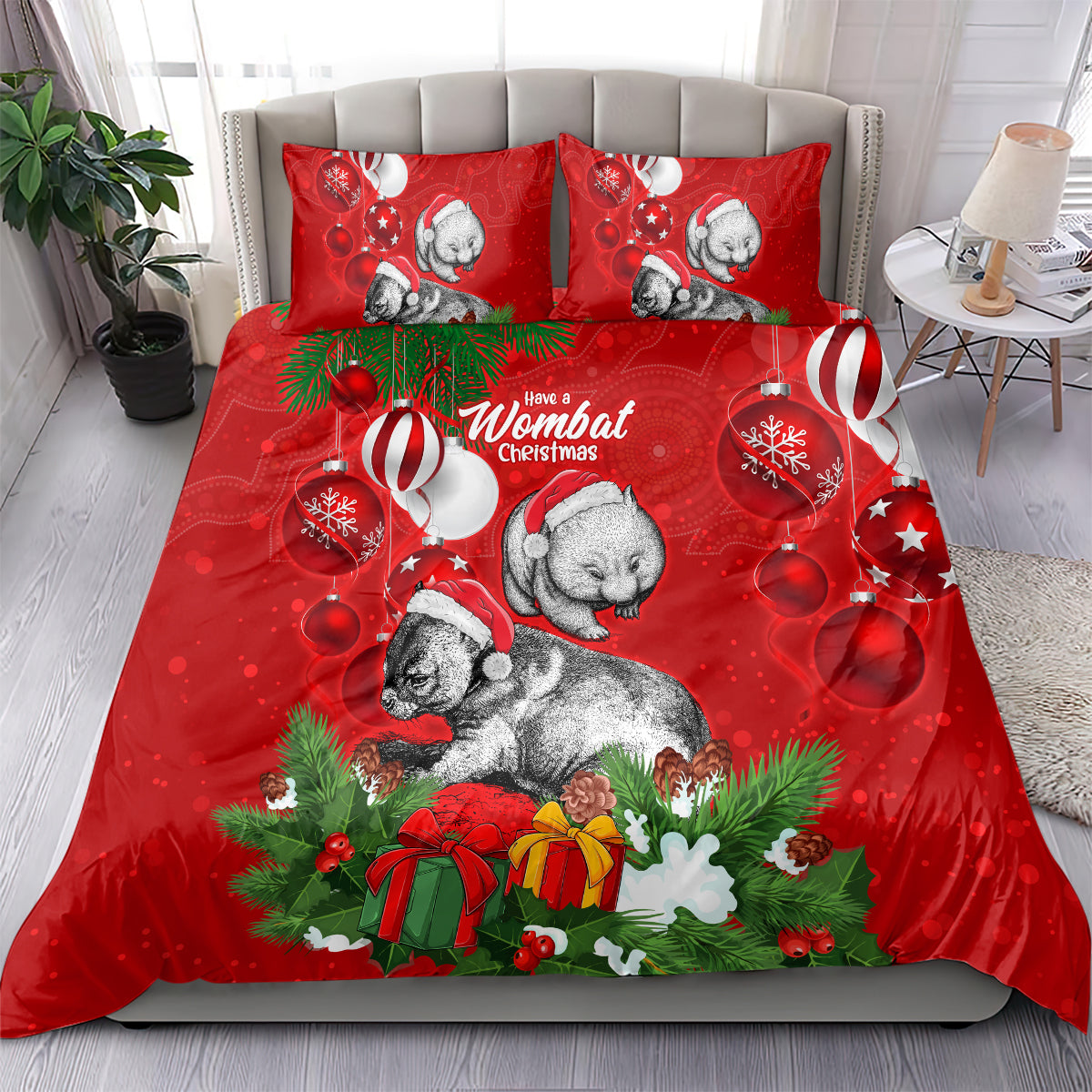 wombat-lover-bedding-set-australia-merry-christmas-aboriginal