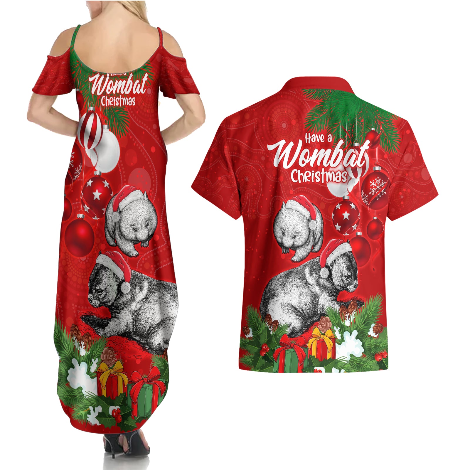 wombat-lover-couples-matching-summer-maxi-dress-and-hawaiian-shirt-australia-merry-christmas-aboriginal